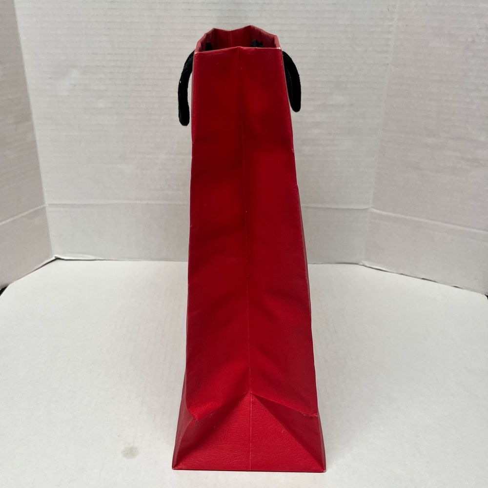 Carolina herrera empty large red shopping bag gift bag designer packaging decor - Picture 3 of 10